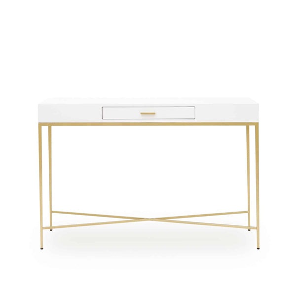 Product photograph of Olivia S Berkeley White Console Table from Olivia's.