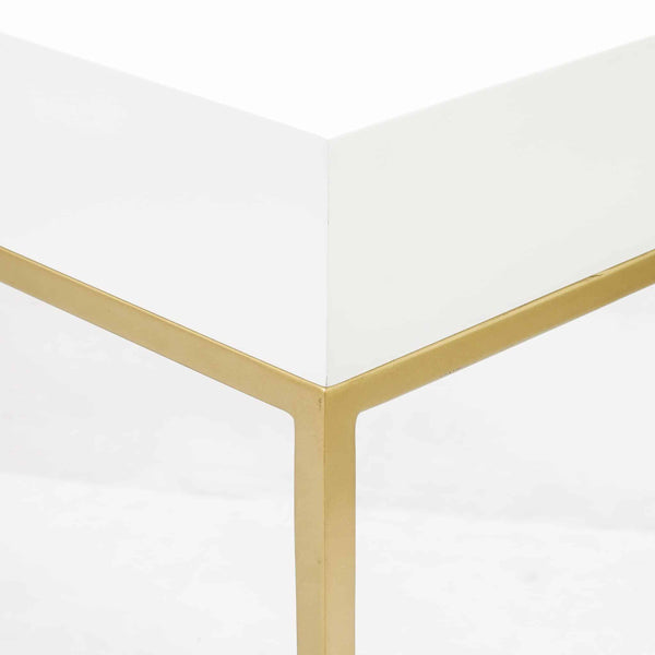 Product photograph of Olivia S Berkeley White Console Table from Olivia's.