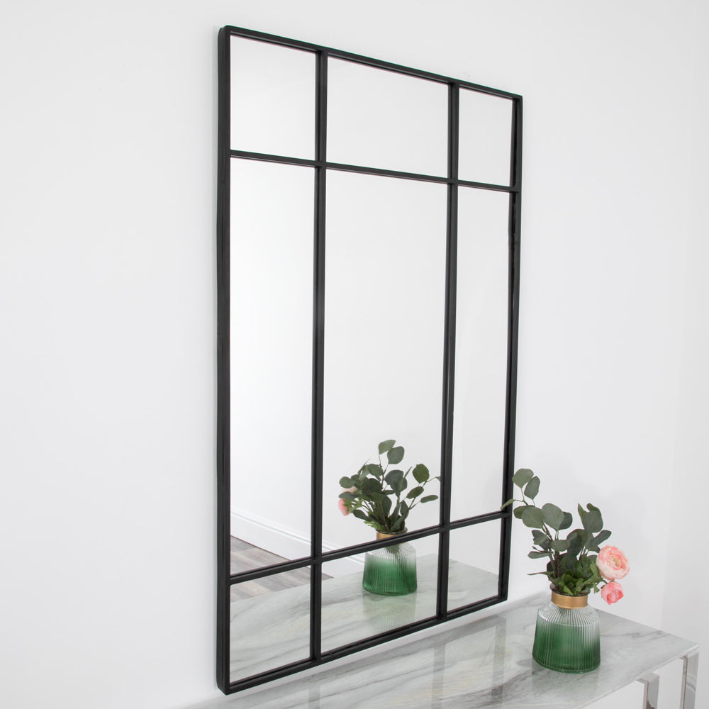 Product photograph of Native Home Modern Wall Mirror Black Outlet from Olivia's