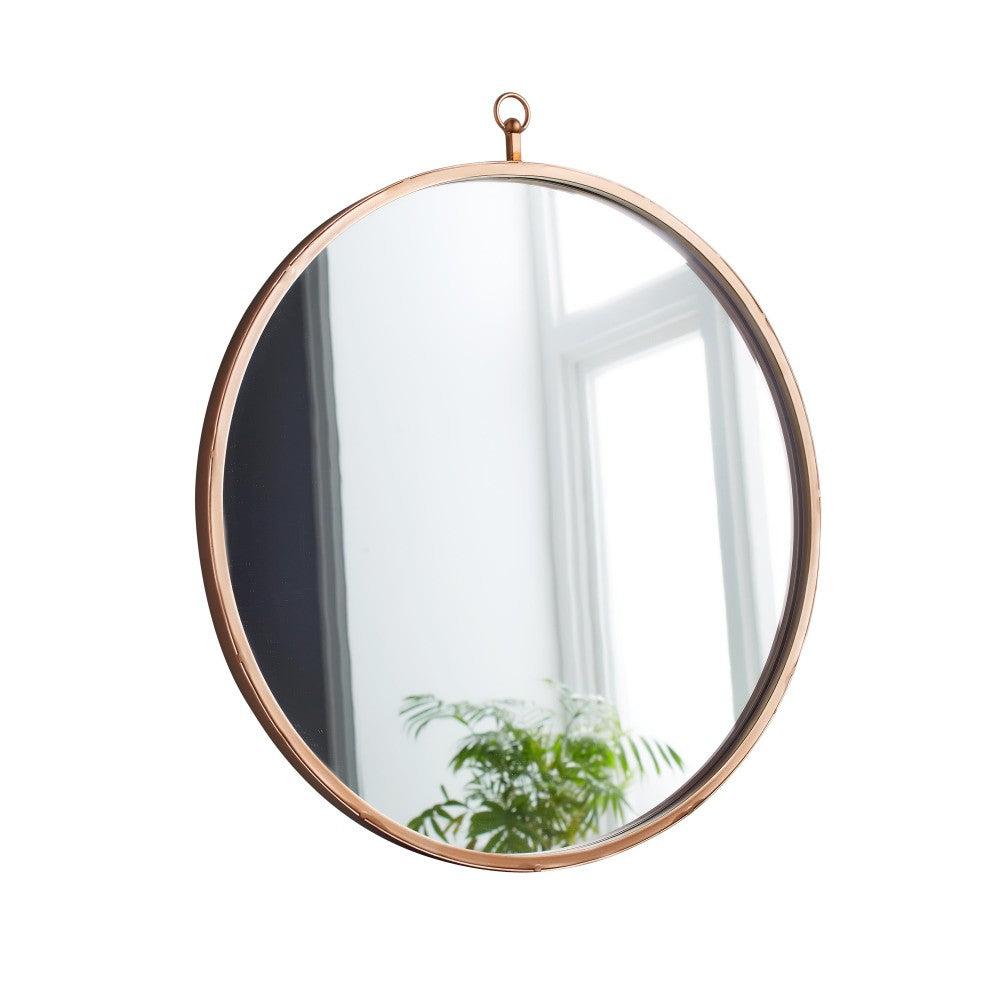 Product photograph of Native Home Copper Round Mirror from Olivia's