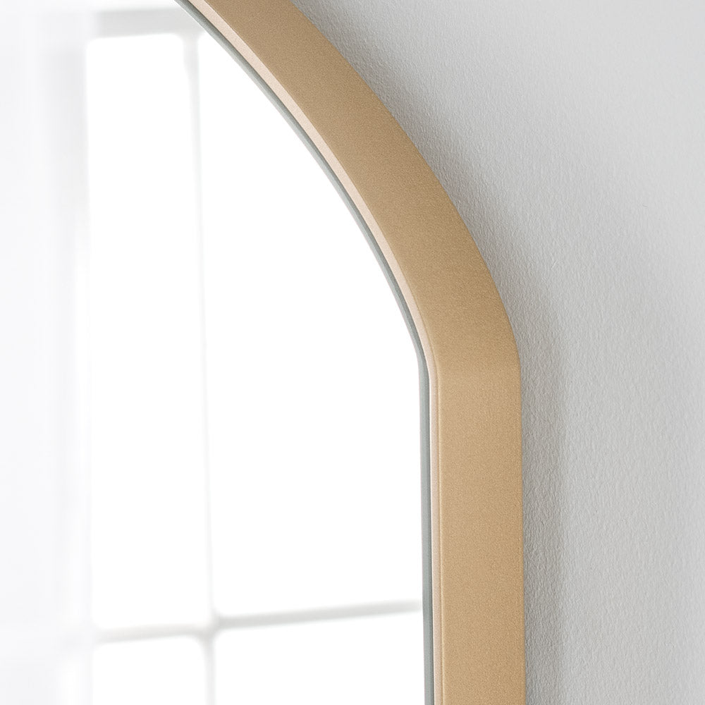 Product photograph of Olivia S Carla Mini Mantle Mirror In Gold from Olivia's.