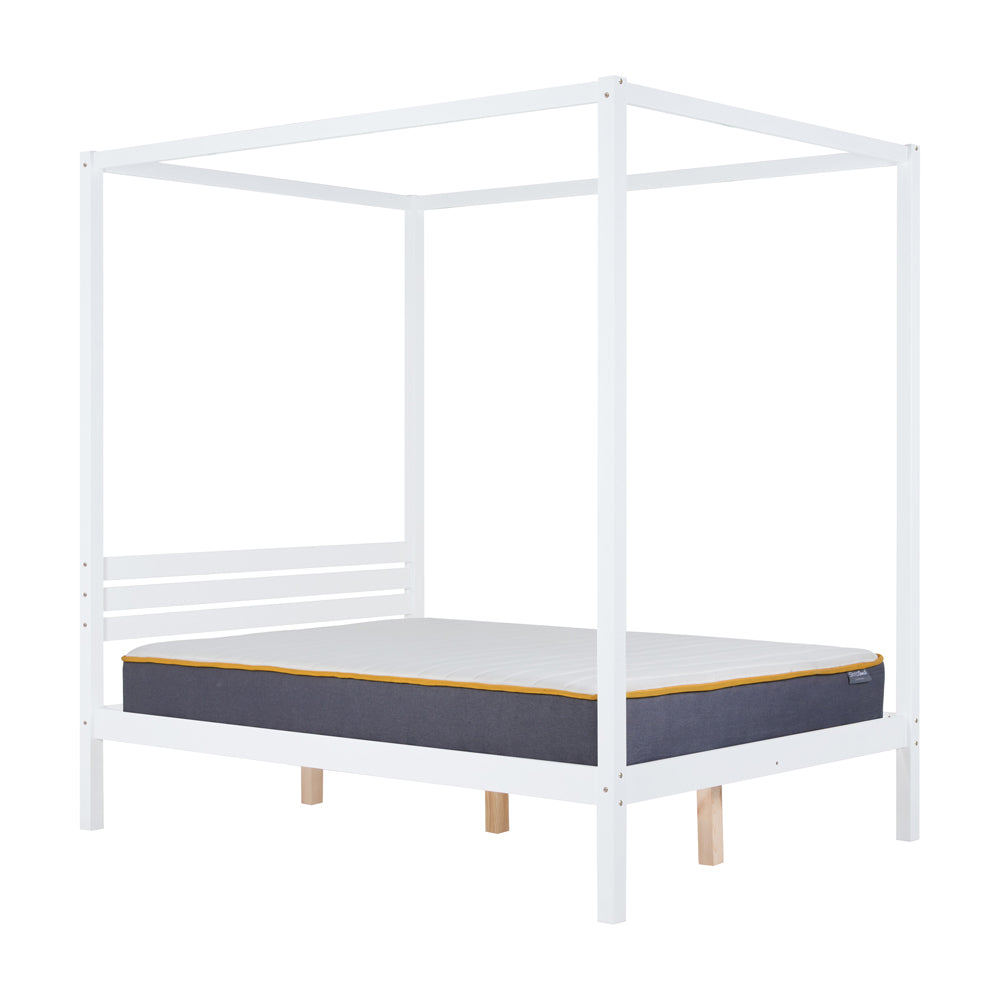 Product photograph of Olivia S Melody Four Poster Bed In White Kingsize from Olivia's.