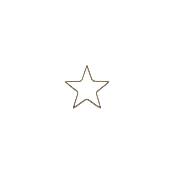 Product photograph of Nkuku Christmas D Cor Meru Brass Star Antique Brass Medium from Olivia's.