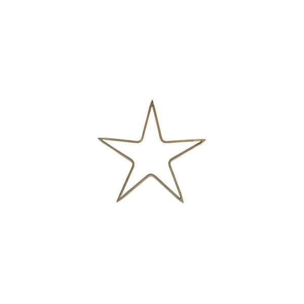 Product photograph of Nkuku Christmas D Cor Meru Brass Star Antique Brass Medium from Olivia's.