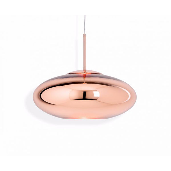 Product photograph of Tom Dixon Copper Pendant Copper Wide Led Copper Round Wide from Olivia's