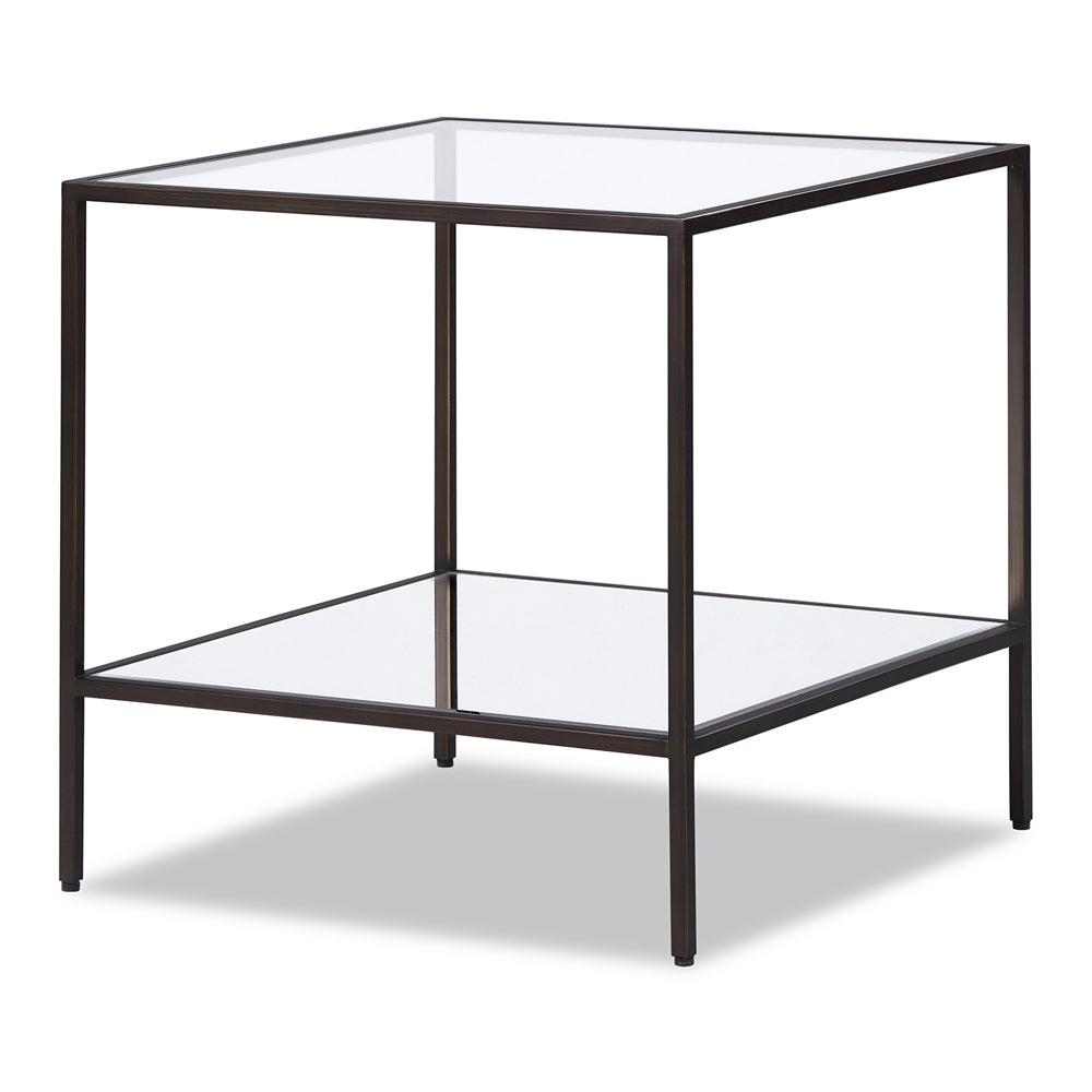 Product photograph of Liang Eimil Oliver Side Table Antique Bronze Finish from Olivia's