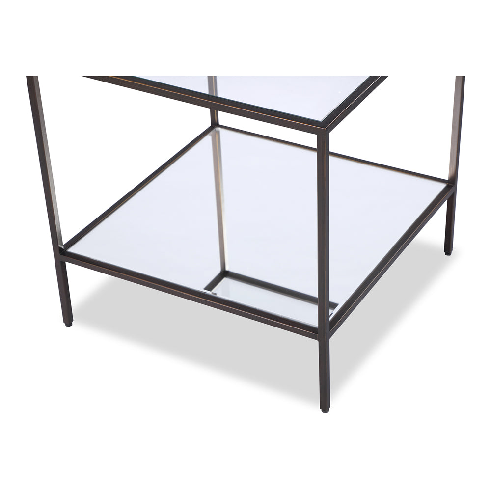 Product photograph of Liang Eimil Oliver Side Table Antique Bronze Finish from Olivia's.
