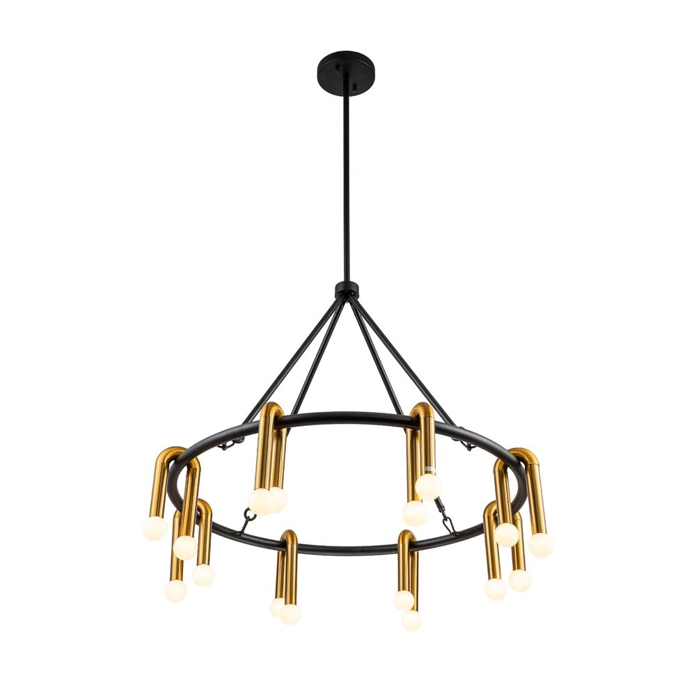 Product photograph of Liang Eimil Melt 1 Pendant Lamp - Brushed Brass from Olivia's