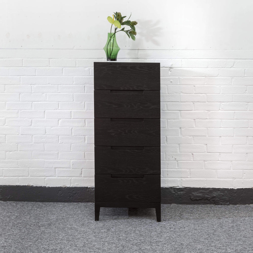 Product photograph of Twenty10 Designs Orchid Narrow Wenge Chest Of Drawers from Olivia's.