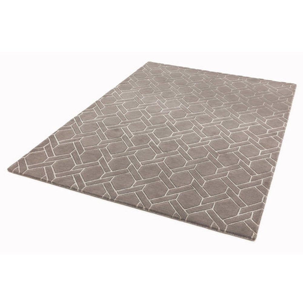 Asiatic Carpets Nexus Hand Tufted Rug Fine Lines Greysilver 160 X 230cm