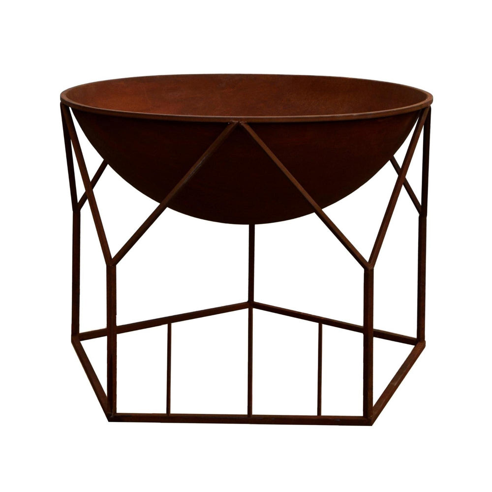 Product photograph of Ivyline Outdoor Buckingham Fire Pit Rust from Olivia's