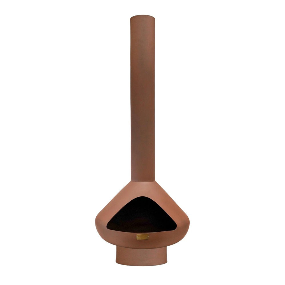 Product photograph of Ivyline Outdoor Fornax Fireplace In Rust from Olivia's