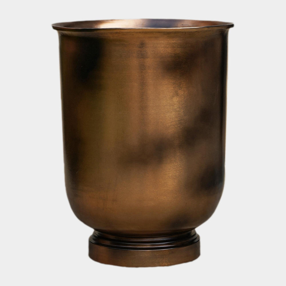 Product photograph of Ivyline Outdoor Hampton Copper Metal Urn Tall from Olivia's.