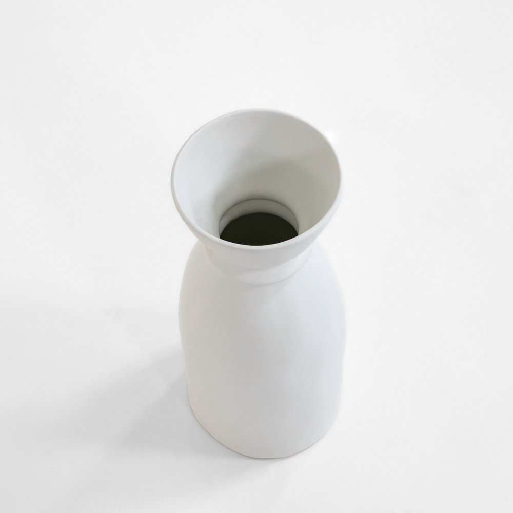 Product photograph of Olivia S Inca White Vase from Olivia's.