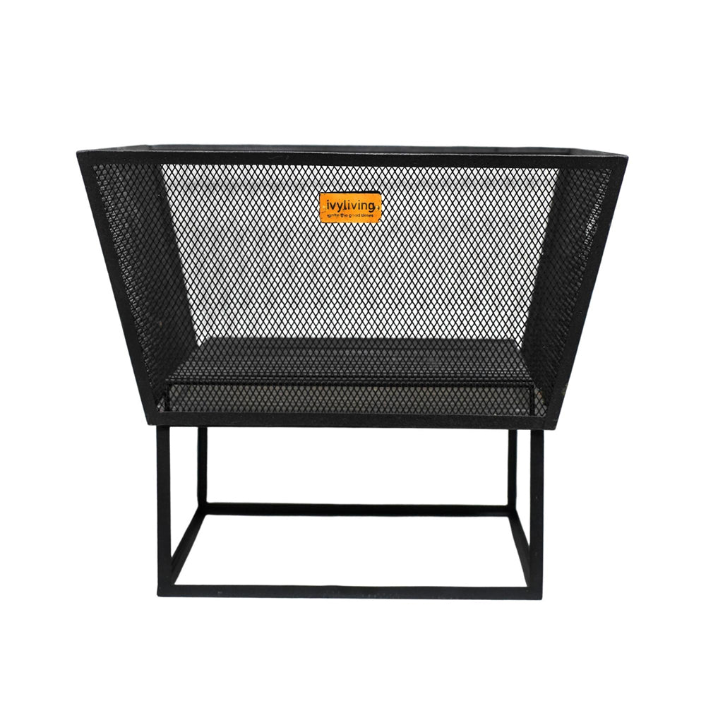 Product photograph of Ivyline Outdoor Norfolk Fire Pit Black Iron from Olivia's