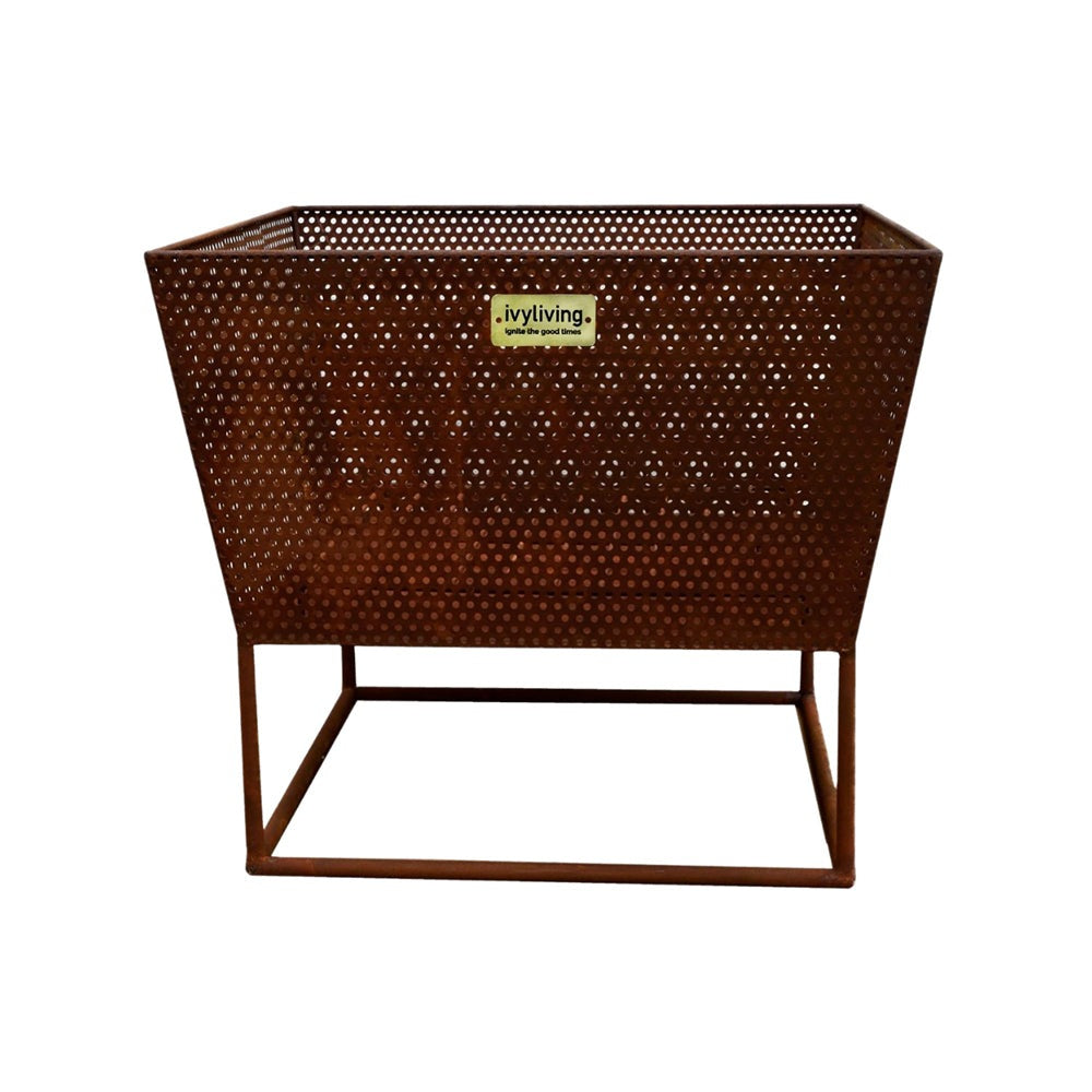 Product photograph of Ivyline Outdoor Norfolk Fire Pit Rust Iron from Olivia's.