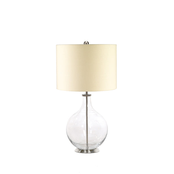 Product photograph of Elstead Orb 1 Light Table Lamp Clear from Olivia's