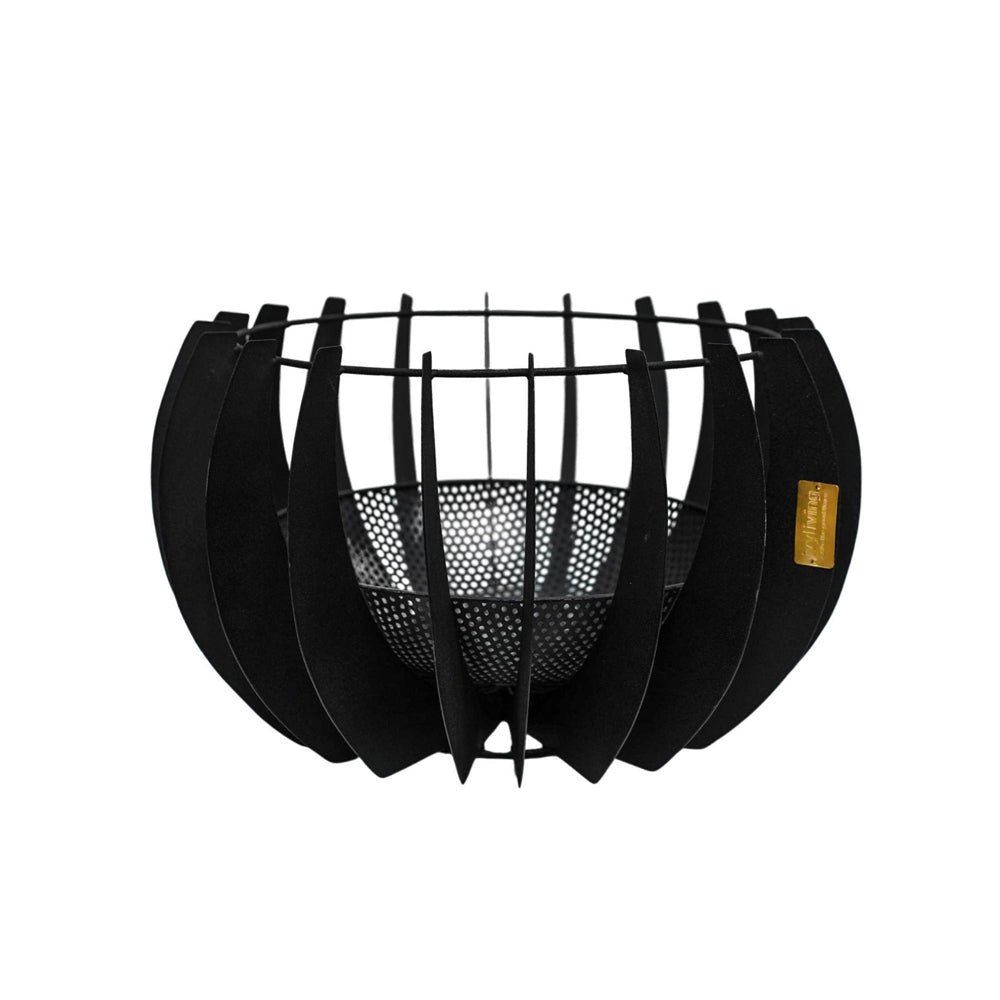 Product photograph of Ivyline Outdoor Solis Fire Pit In Matt Black from Olivia's