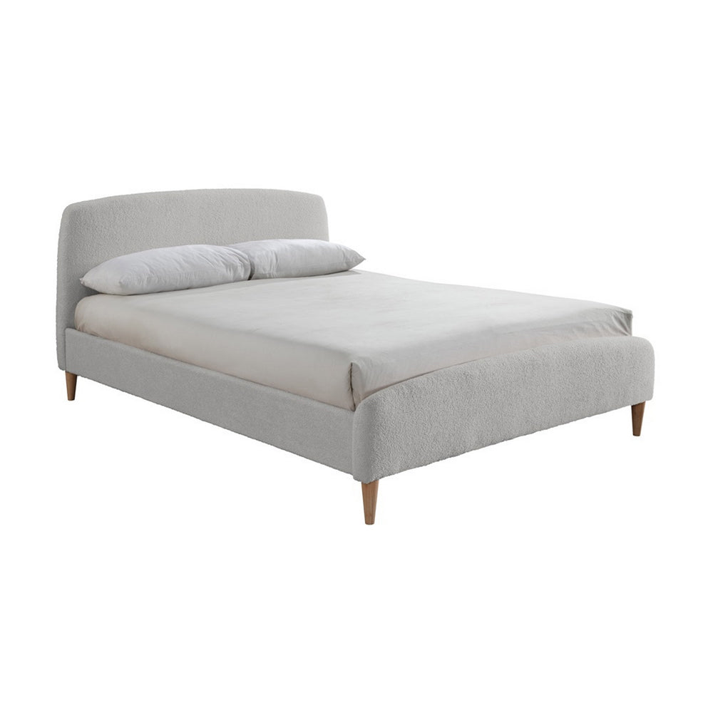 Product photograph of Olivia S Oscar Fabric Bed In Dove Grey Double from Olivia's