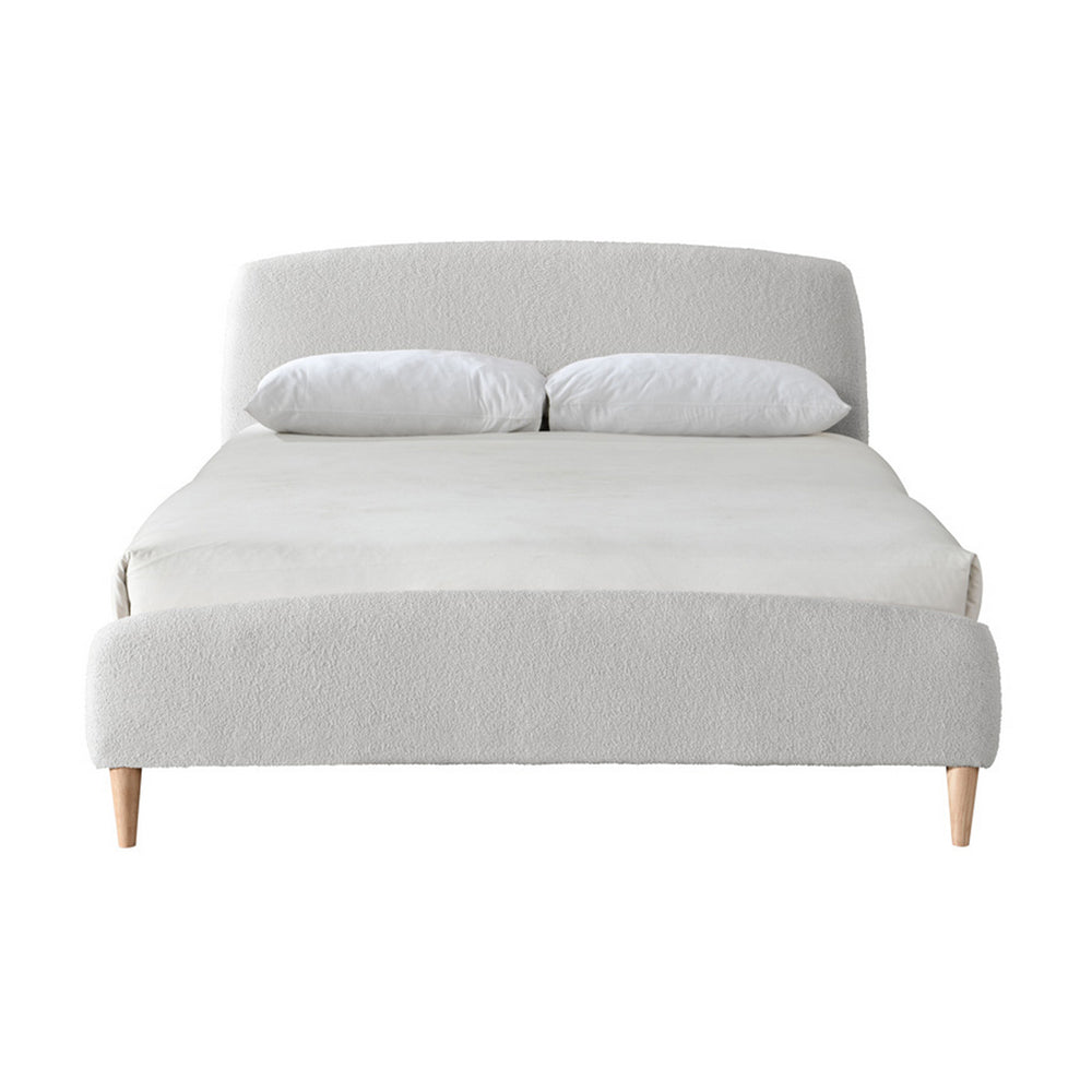 Product photograph of Olivia S Oscar Fabric Bed In Dove Grey Double from Olivia's.