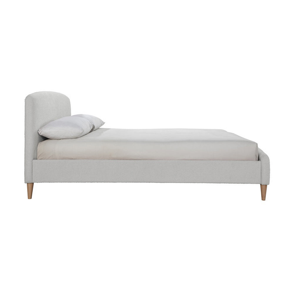 Product photograph of Olivia S Oscar Fabric Bed In Dove Grey Double from Olivia's.