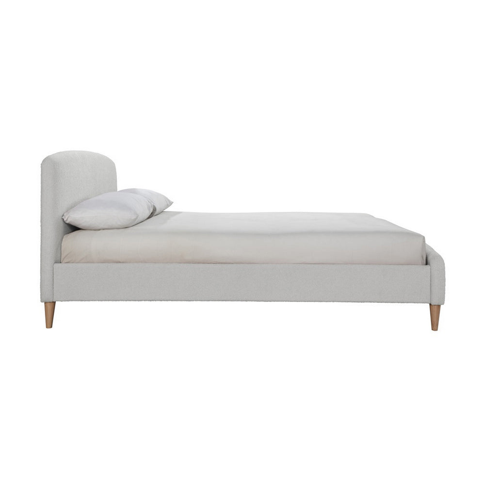 Product photograph of Olivia S Oscar Fabric Bed In Dove Grey Kingsize from Olivia's.
