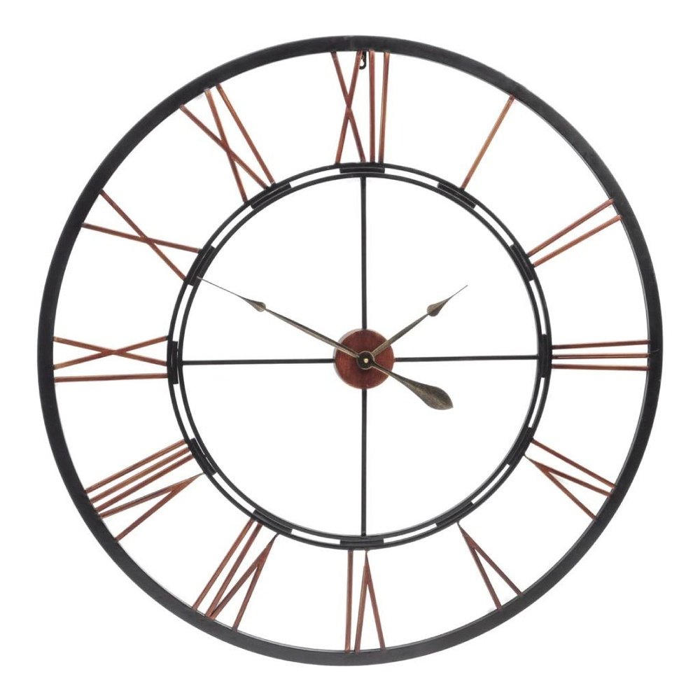 Product photograph of Libra Urban Botanic Collection - Oversized Skeletal Wall Clock Metal from Olivia's