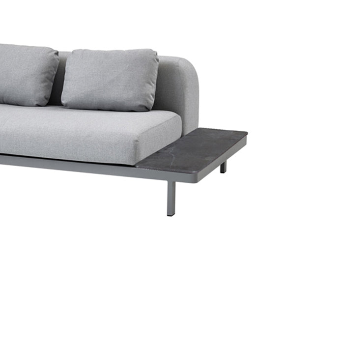 Product photograph of Cane-line Space Side Plate Fossil Black 2 Seater Sofa from Olivia's.