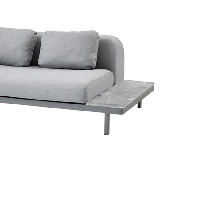 Product photograph of Cane-line Space Side Plate Fossil Grey from Olivia's.