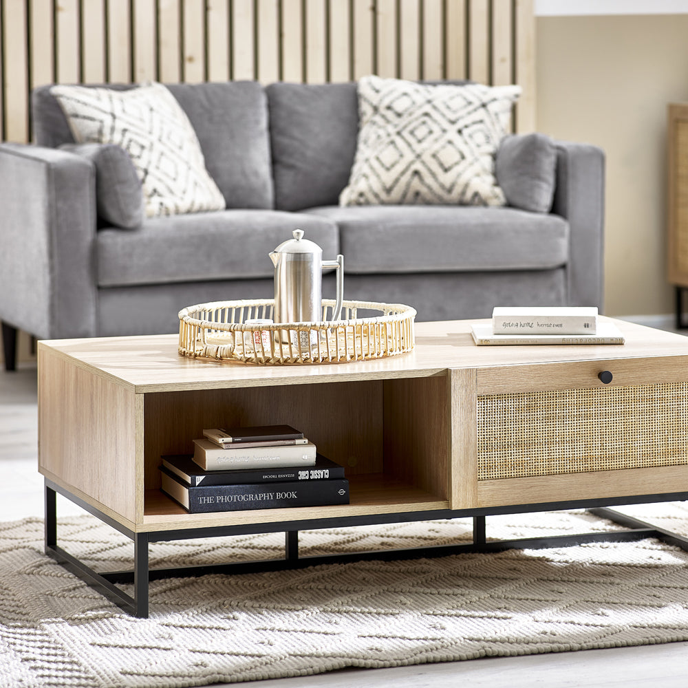 Product photograph of Olivia S Naturo Coffee Table In Oak from Olivia's