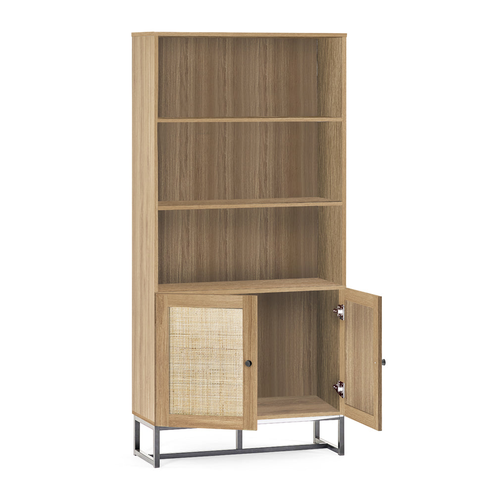 Product photograph of Olivia S Naturo Tall Bookcase In Oak from Olivia's.