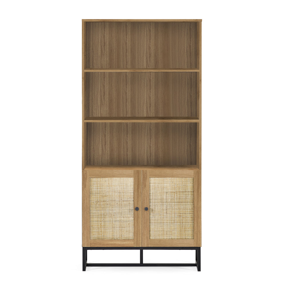 Product photograph of Olivia S Naturo Tall Bookcase In Oak from Olivia's