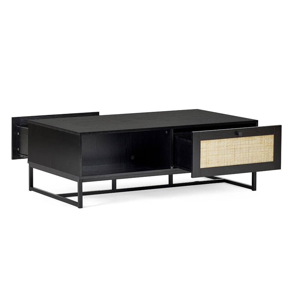 Product photograph of Olivia S Naturo Coffee Table In Black from Olivia's.