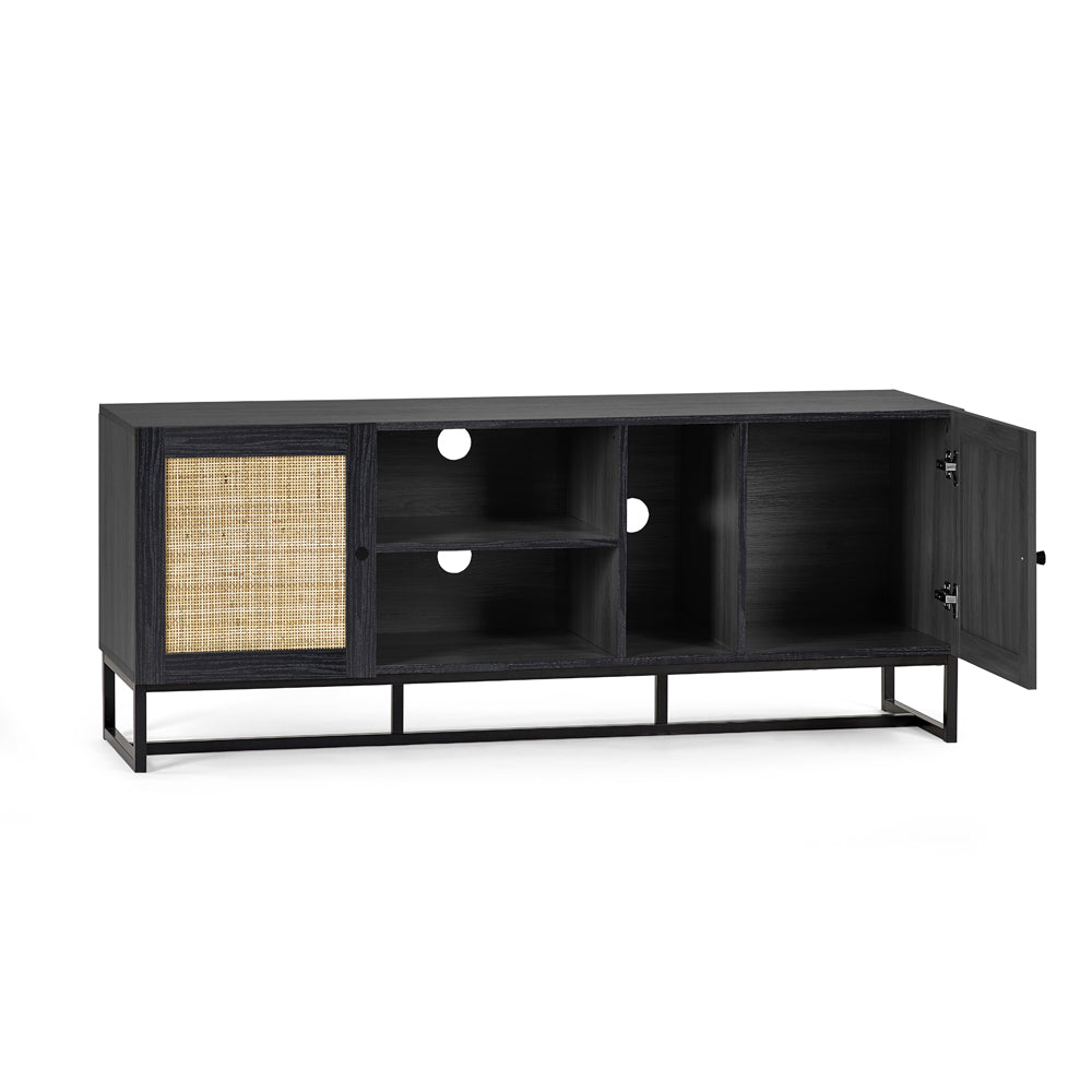 Product photograph of Olivia S Naturo Media Unit In Black from Olivia's.