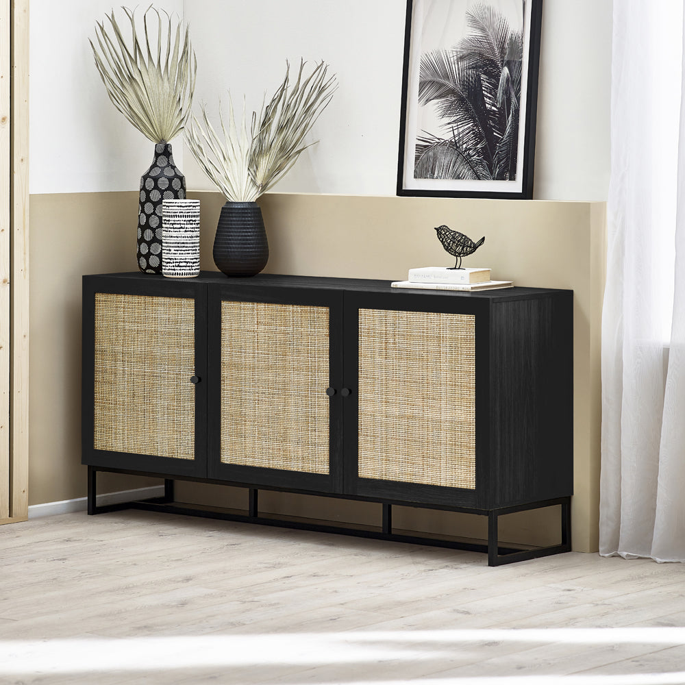 Olivias Naturo Sideboard In Black