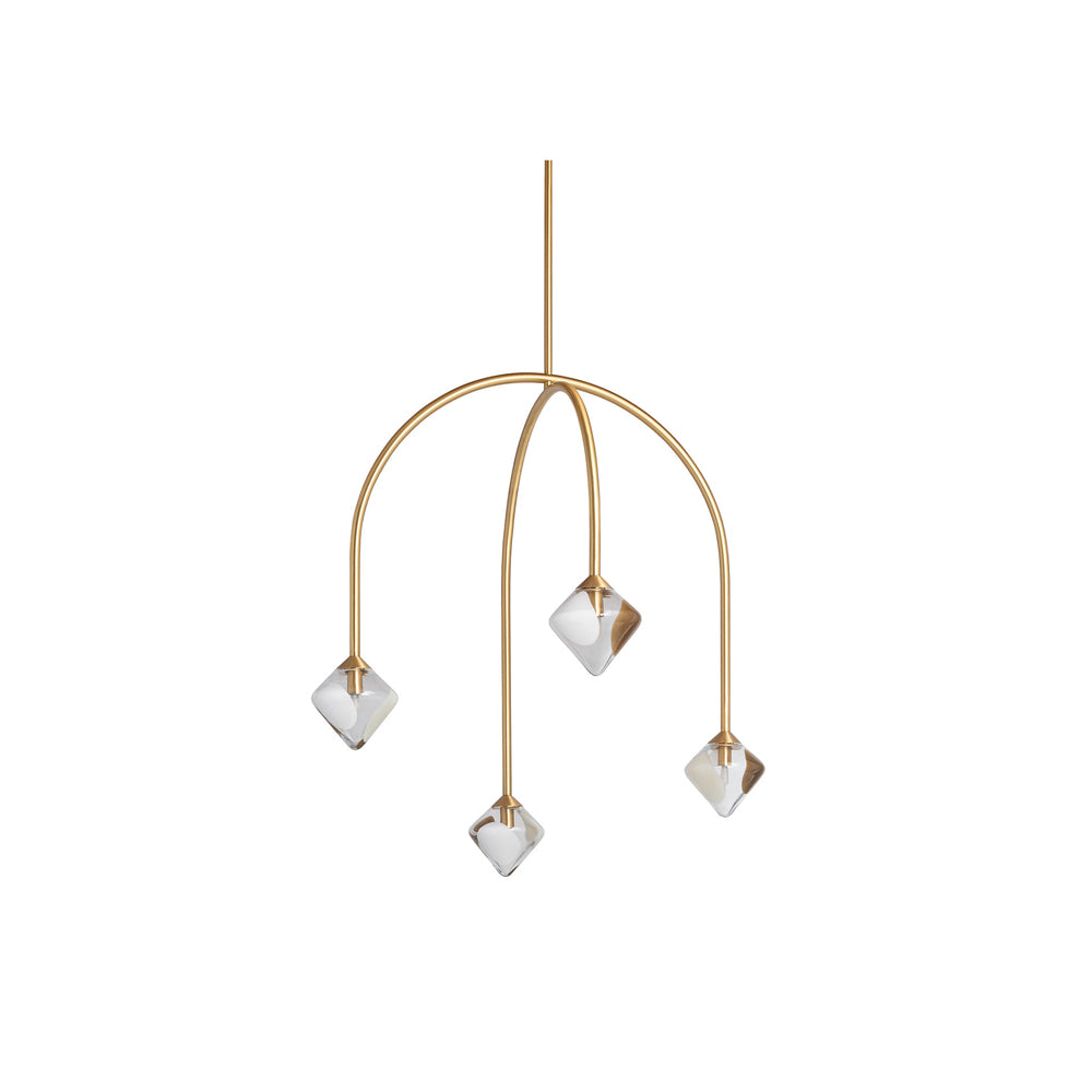 Heathfield Koa Chandelier Clear