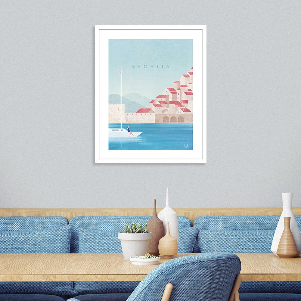 Product photograph of The Art Group Henry Rivers Croatia Framed Art - 40x50cm from Olivia's.