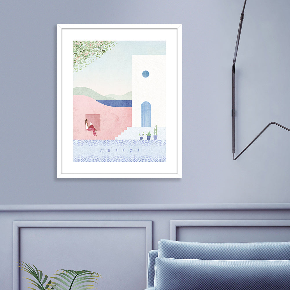 Product photograph of The Art Group Henry Rivers Greece Framed Art - 40x50cm from Olivia's.