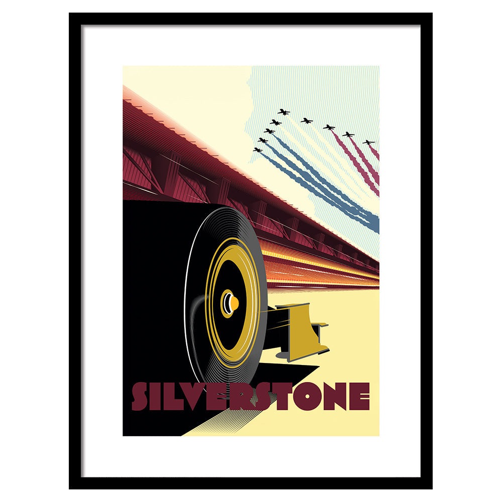 Product photograph of The Art Group Zoom F1 Silverstone Pre Framed- 60x80cm from Olivia's