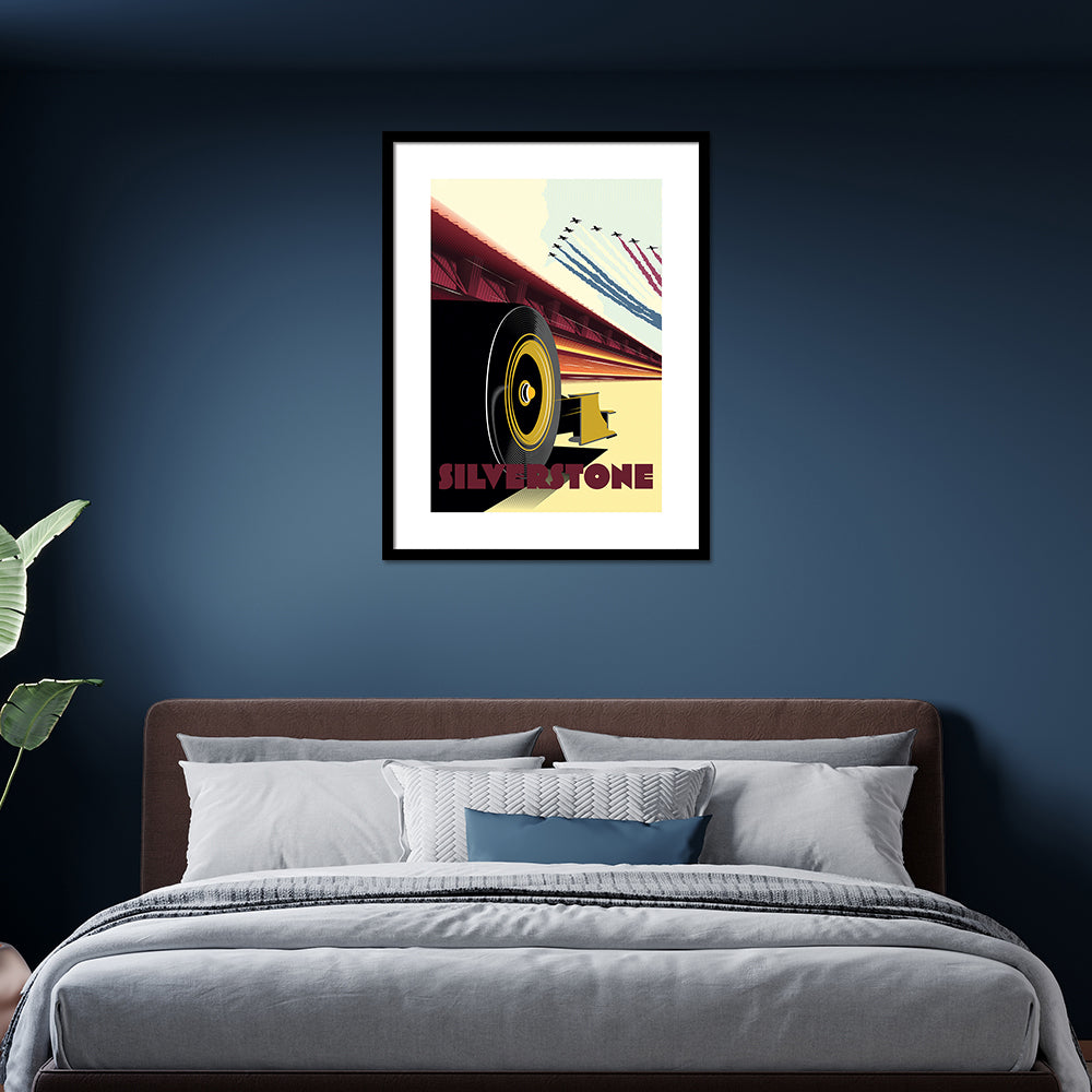 Product photograph of The Art Group Zoom F1 Silverstone Pre Framed- 60x80cm from Olivia's.