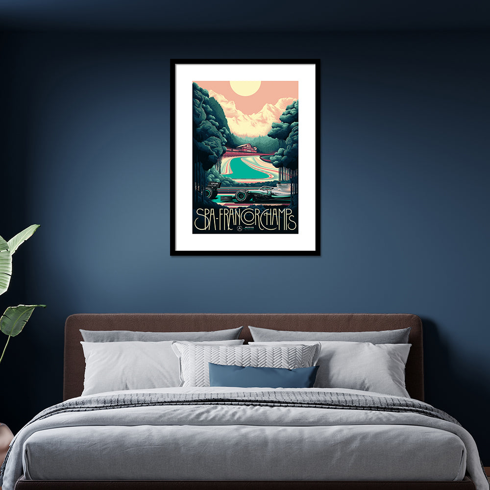 Product photograph of The Art Group Zoom F1 Spa Pre Framed Large from Olivia's.