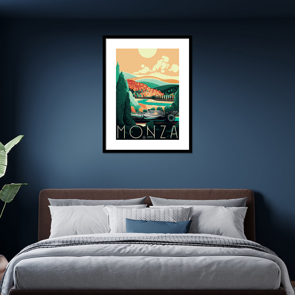 Product photograph of The Art Group Zoom F1 Monza Pre Framed Large from Olivia's.