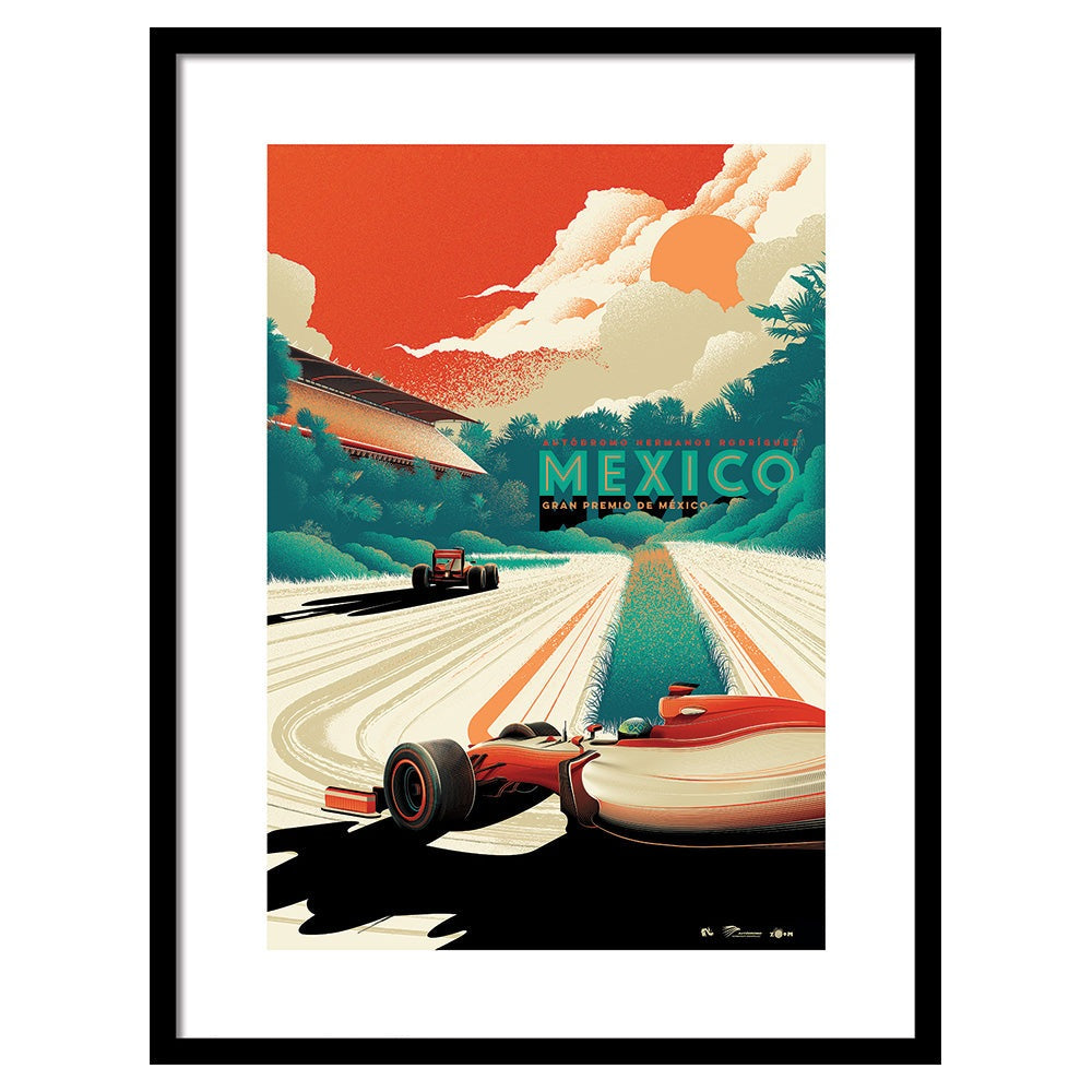 Product photograph of The Art Group Zoom F1 Mexico Pre Framed- 60x80cm from Olivia's