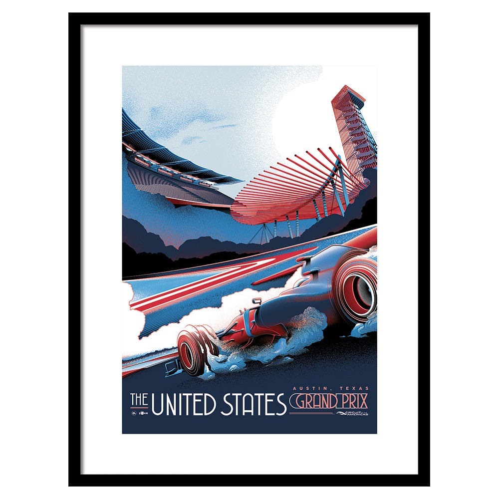 Product photograph of The Art Group Zoom F1 Circuit Of The Americas 2017 Pre Framed- 60x80cm from Olivia's