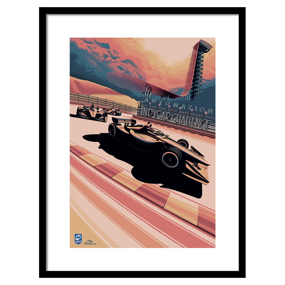 Product photograph of The Art Group Zoom F1 Indycar Challenge 2020 Pre Framed- 60x80cm from Olivia's