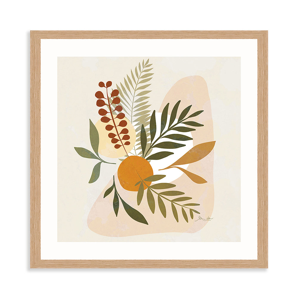 Product photograph of The Art Group Dominique Vari Botanical Ii Framed Art - 40x40cm from Olivia's