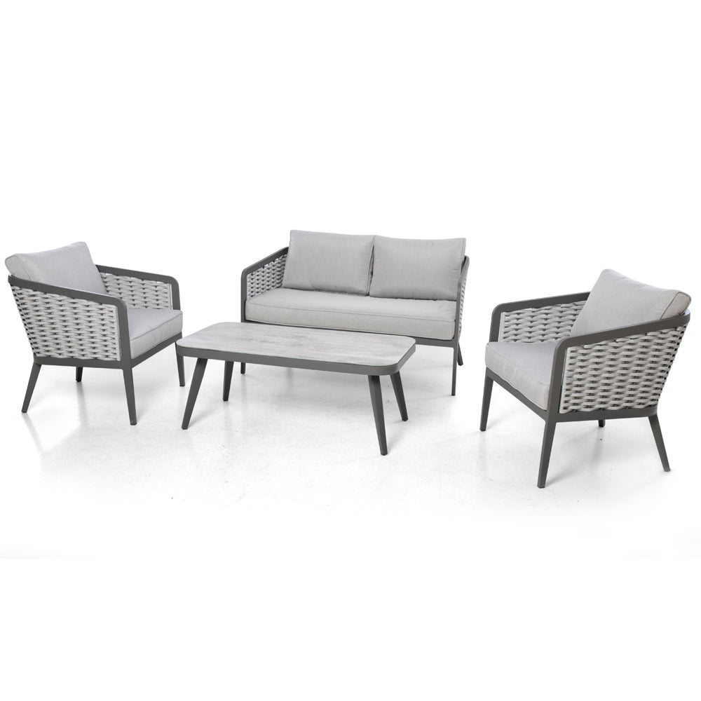 Maze Rattan Portofino 2 Seat Sofa Set Grey