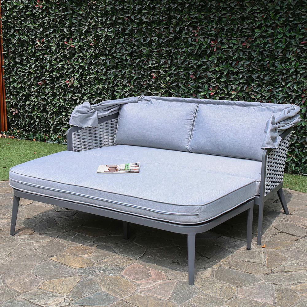 Product photograph of Maze Portofino Daybed Grey from Olivia's