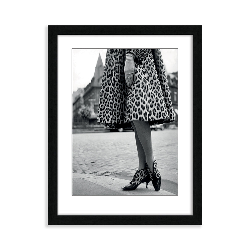 Product photograph of The Art Group Time Life Dior Leopard Print Framed Art - 60x80cm from Olivia's