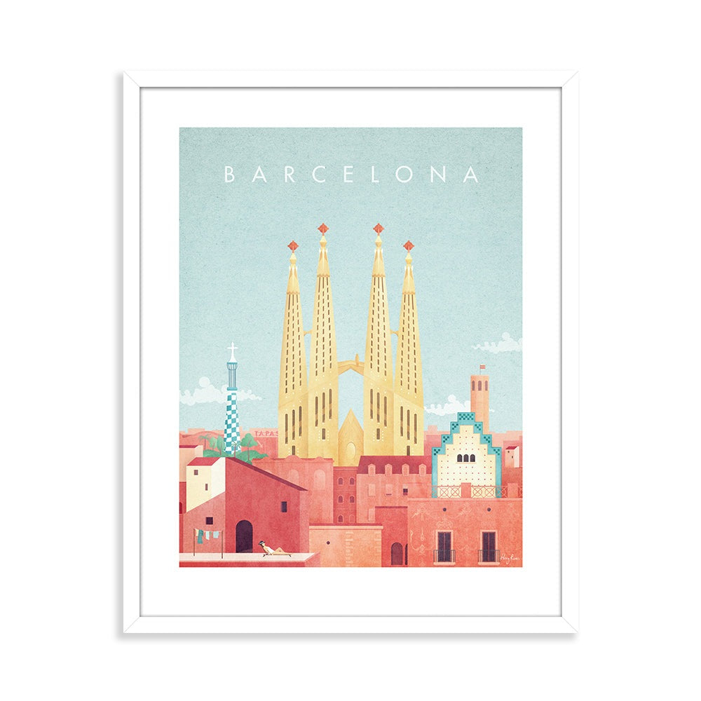 Product photograph of The Art Group Henry Rivers Barcelona Framed Art - 40x50cm from Olivia's